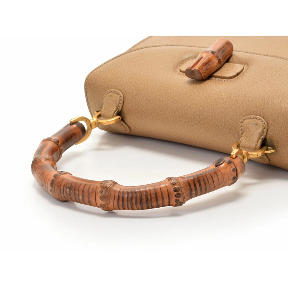 Gucci Bamboo 2way Bag Beige Mirror - Picture 3 of 9